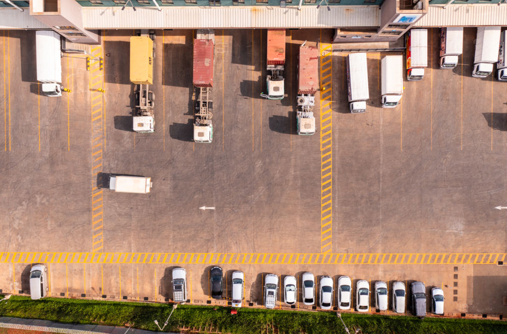 Large truck yard within the warehouse development is crucial for truck turnaround, eased loading and offloading